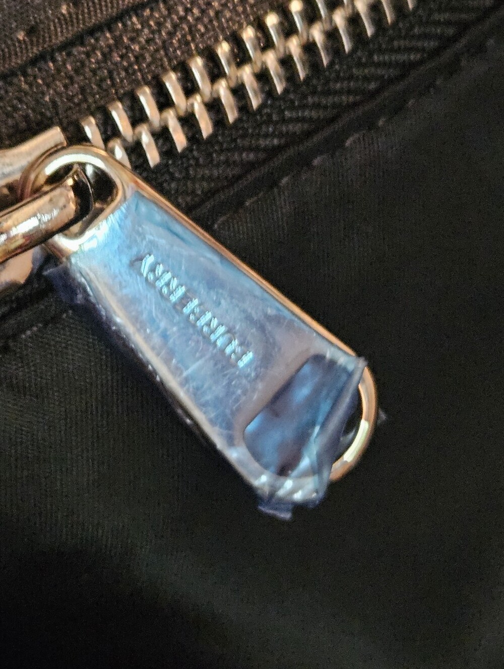 Burberry XL Black Nylon Tote with White Logo Text - Picture 8 of 9